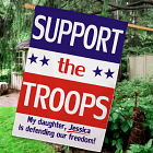 Personalized Support Our Troops House Flag 8305622L